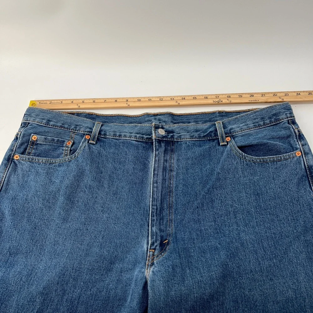 Levis 550‎ Relaxed Fit Mens Jeans 48x32 Medium Wash Blue Denim 01550-4891